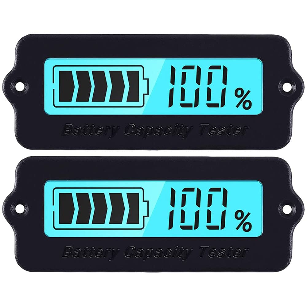 Battery Meter blue Back-light LCD Capacity For  Lead-Acid Battery  DC 8-63V - Image 3
