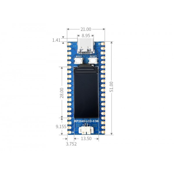 RP2040-LCD-0.96 Pico - with 0.96 Inch IPS Display - Image 2