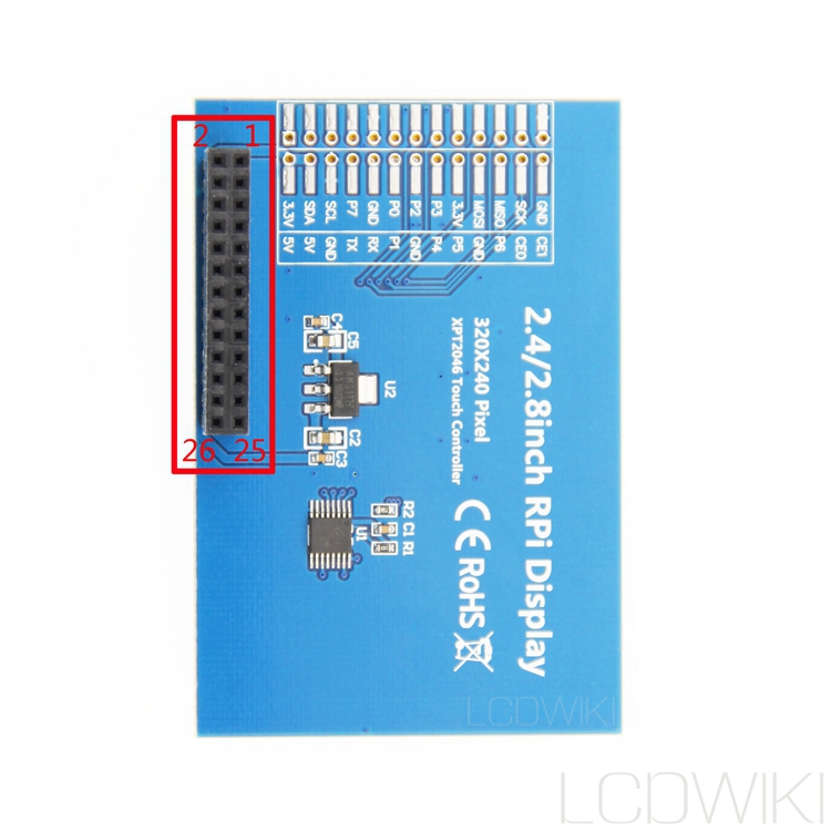 LCD Touch Module 2.4 inch Module With pin - Image 2