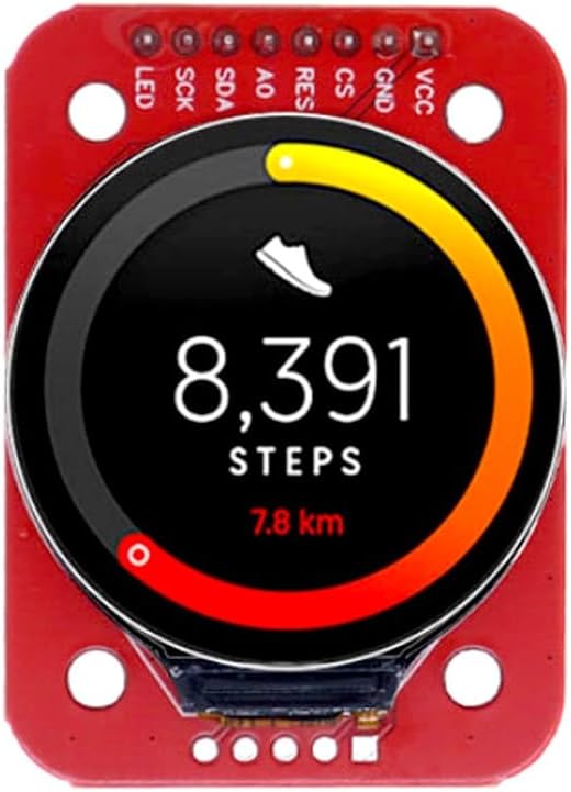 TFT SPI Interface LCD Module 1.28 inch Round Display RGB 240X240 microSD card slot - Image 2