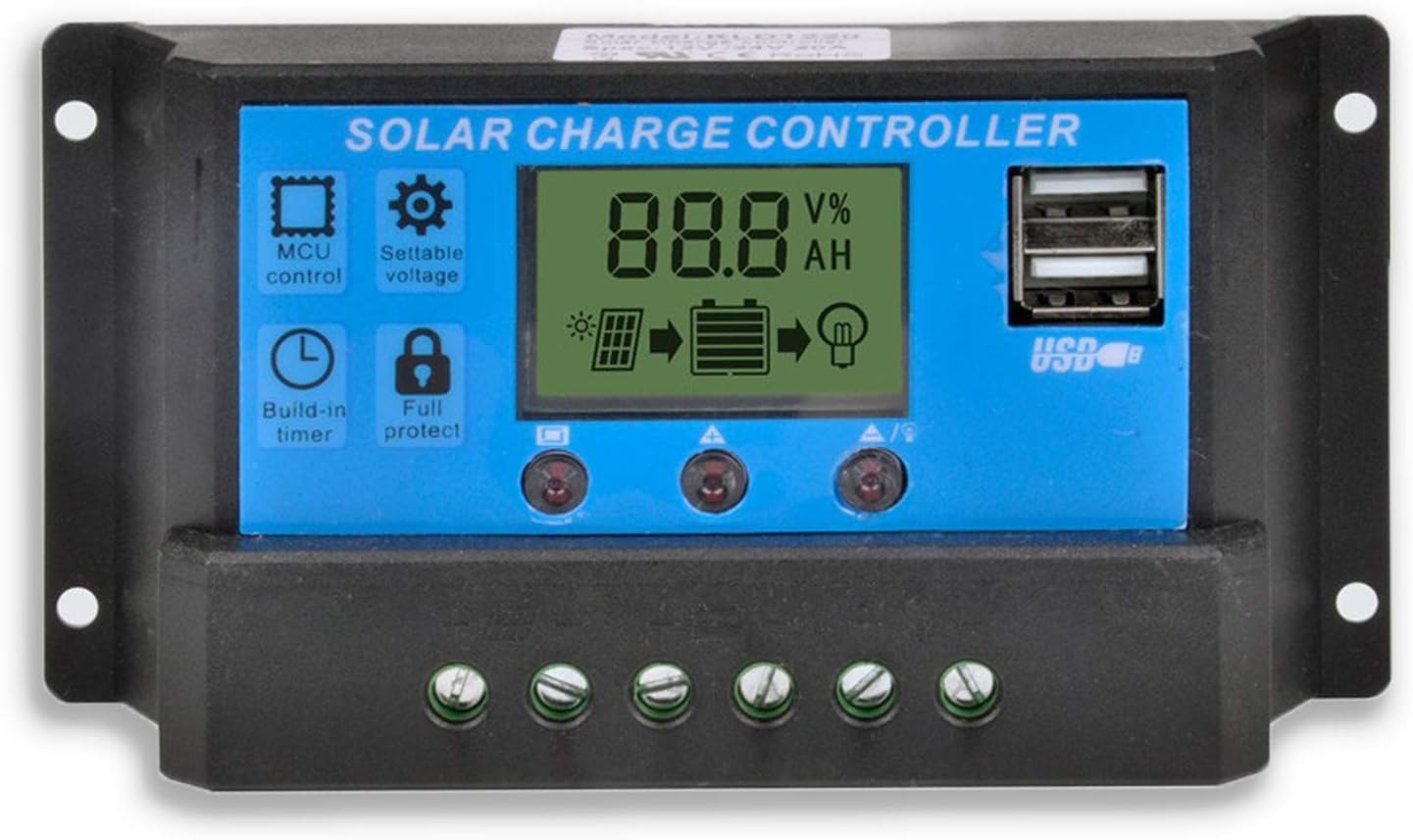 Solar Charge Controller Regulator( 12V/24V ) 20A - Image 6