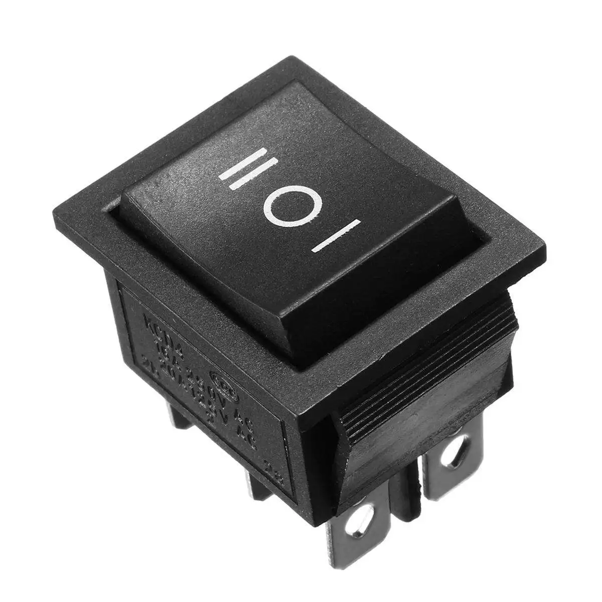 Rocker Switch On-Off-On 16A 250VAC KCD4 6 Pin Dim: 25x21mm