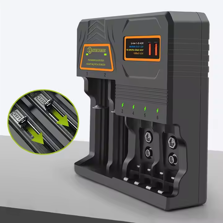 18650 Battery Charger, Smart Multi-Function Battery Charger,Universal 3.7V Li-ion,1.2V Ni-MH/Ni-Cd Batteries - Image 3