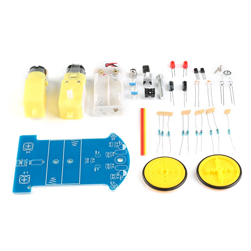 Line Following Robot Kit – DIY Unassembled Soldering Project - Image 5