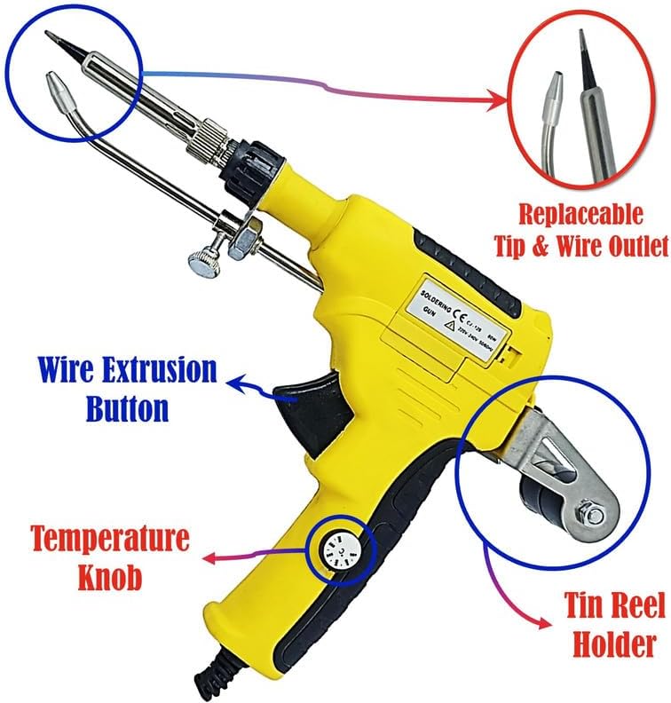 High-Precision Soldering Gun 80W with Temperature Control - Image 2