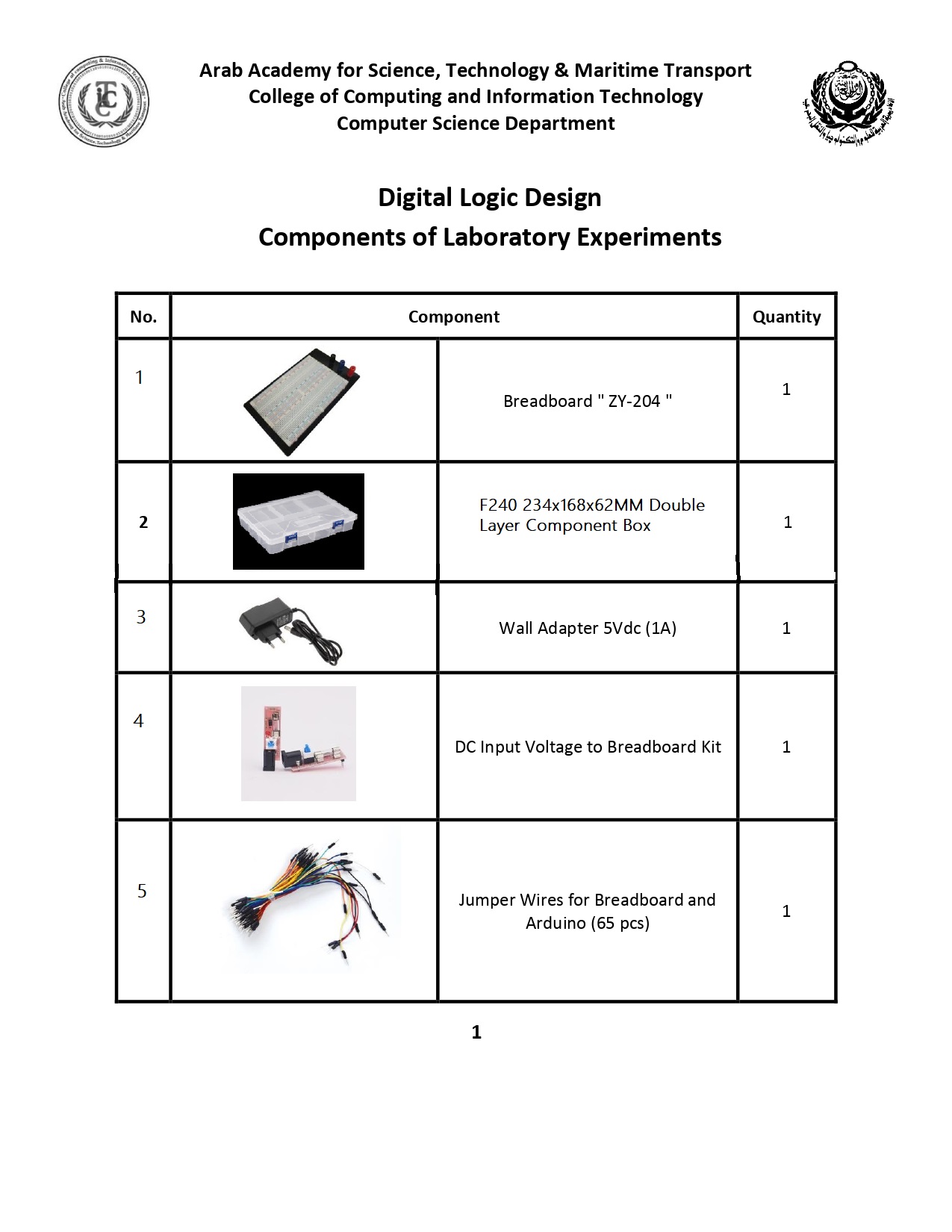 AAST Computer Science KIT -Digital Logic Lab - Image 2