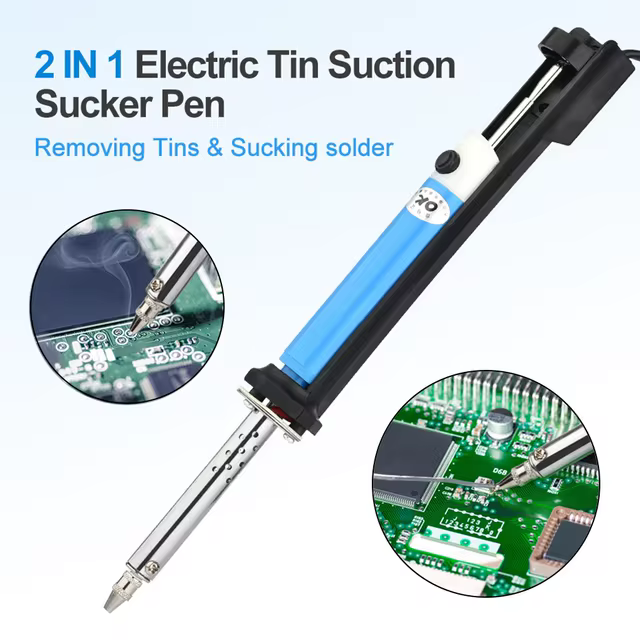 220V 30W AC 2 in 1 Soldering Iron PCB Soldering SMT SMD Repair Tool + Sucker Desoldering Pump - Image 3