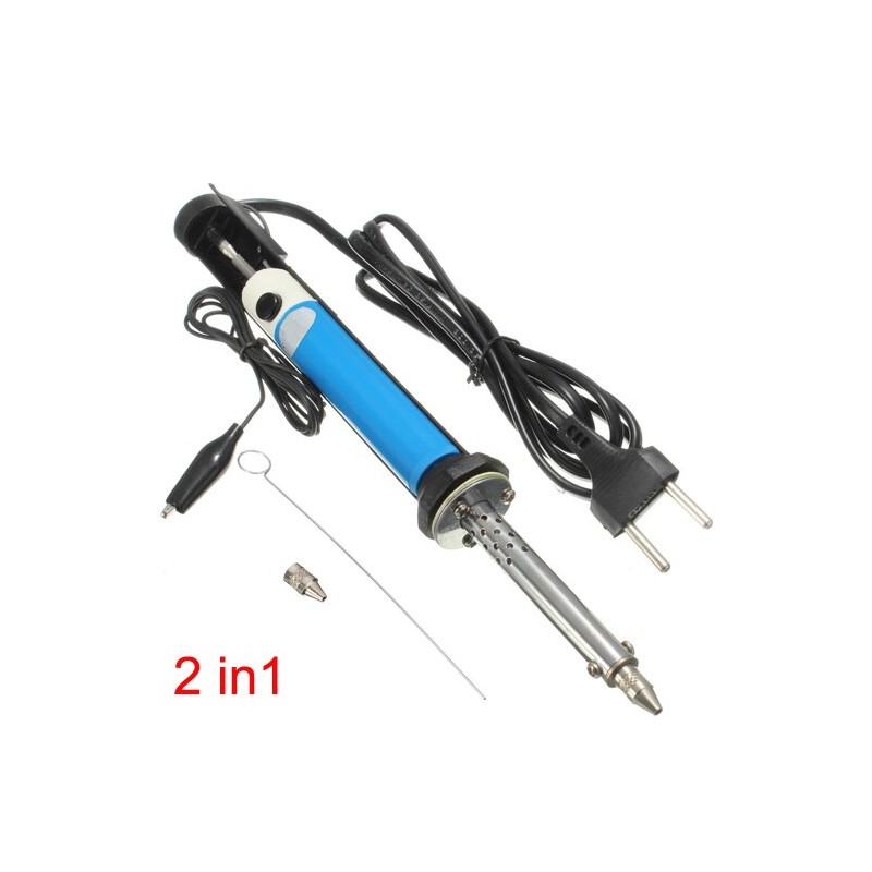 220V 30W AC 2 in 1 Soldering Iron PCB Soldering SMT SMD Repair Tool + Sucker Desoldering Pump - Image 4