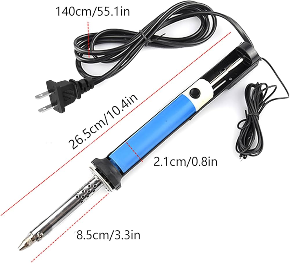 220V 30W AC 2 in 1 Soldering Iron PCB Soldering SMT SMD Repair Tool + Sucker Desoldering Pump - Image 6