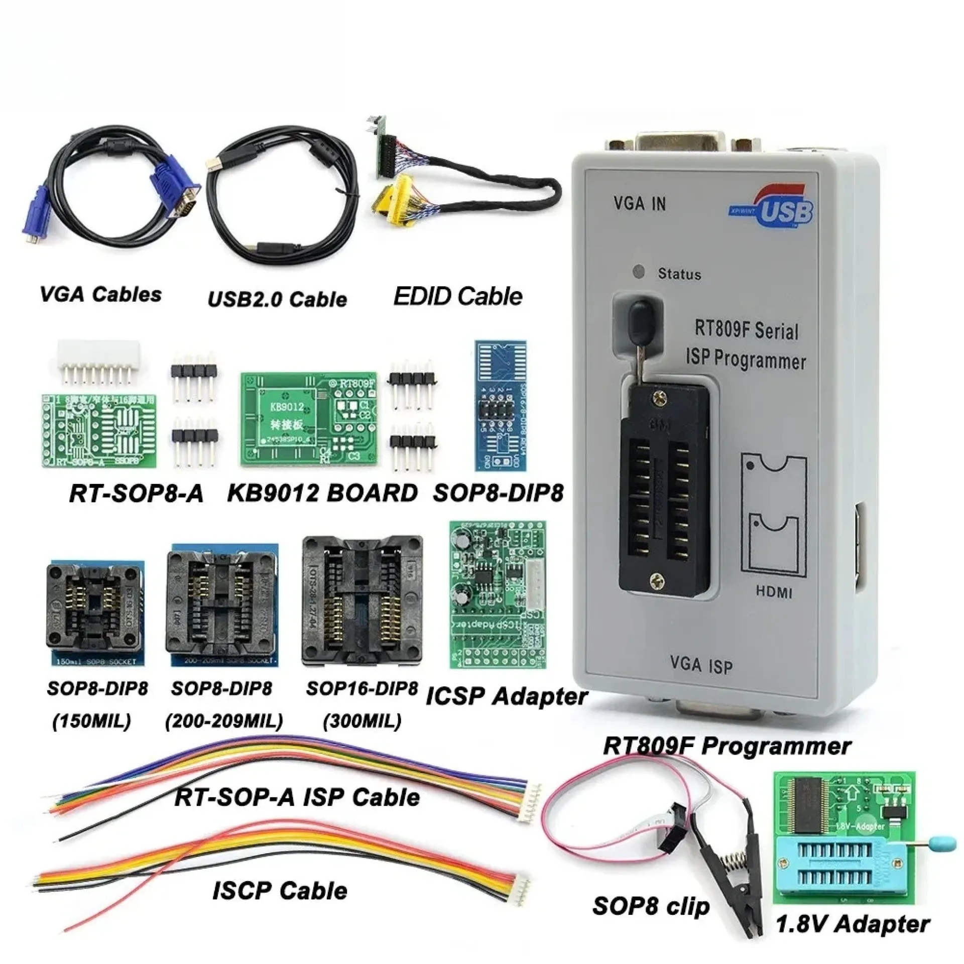 Original RT809F Universal BIOS, EEPROM & Flash Programmer