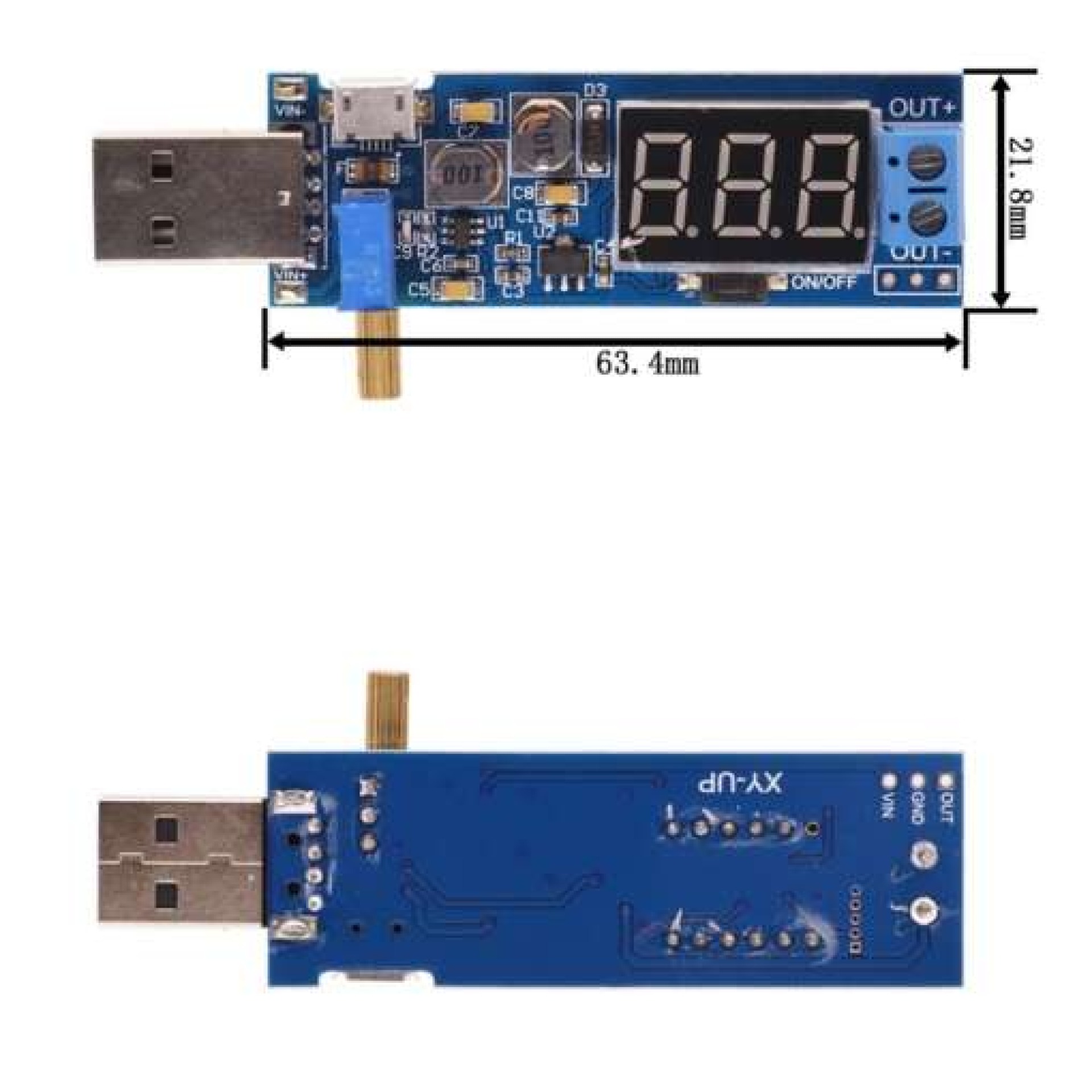 DC-DC USB Step Up & Step Down Adjustable Converter Module